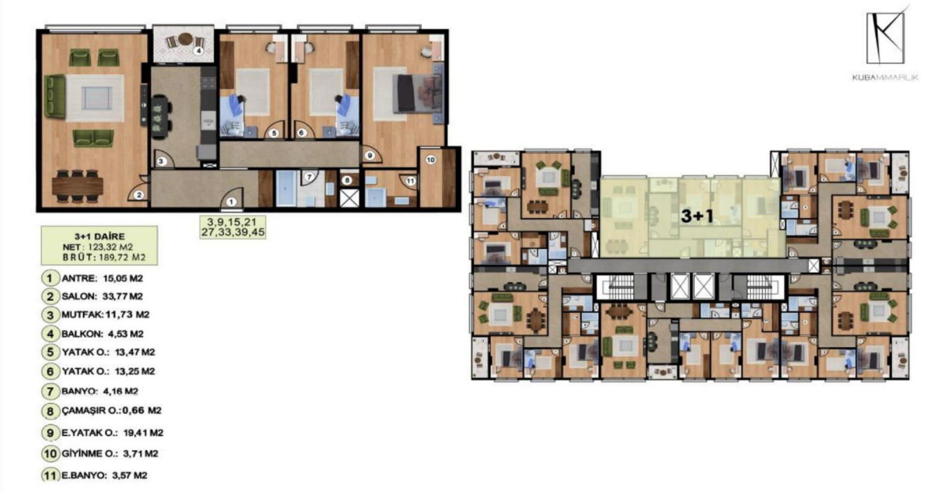 3 Bedroom Luxury apartment in Beylikdüzü | Alya Dolunay
